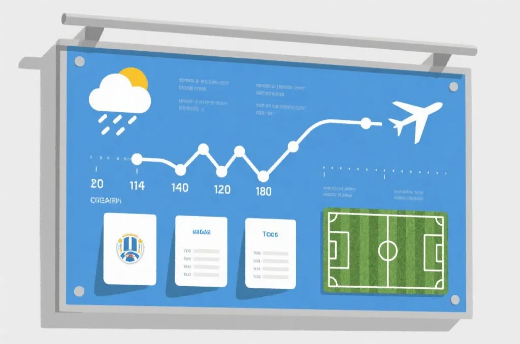 世界杯比赛日程与天气信息的可视化面板，帮助球迷做比分预测